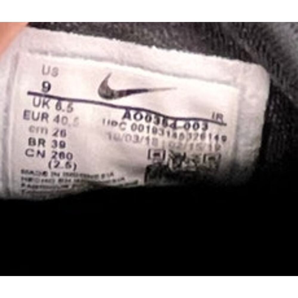 Womens Nike Air Zoom 2K Black Lace-Up Low Top Running Sneaker Shoes Size 9 - Picture 6 of 6